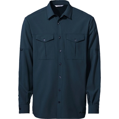 Vaude Мъжка риза с копчета Vaude Rosemoor L/S Shirt II Shirt - Dark Sea Uni - размер 3XL (033-1528-0816)