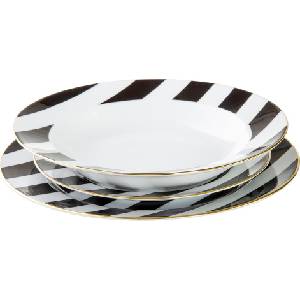La Mania Home Съдове за хранене за 1 човек Stripes 3 части (5905549404430)