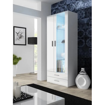 Cama meble Витрина Cama SOHO S6 2D2S бяло/бял гланц (SOHOWITS6 BI/BI)