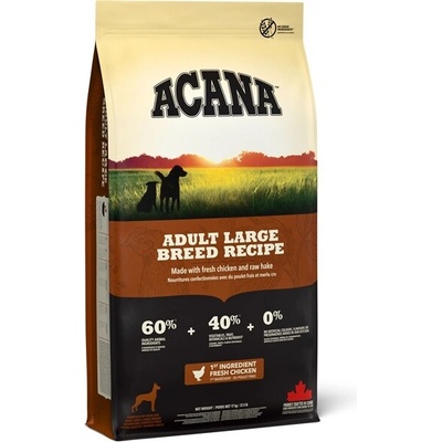 Acana Heritage Adult Large Breed Chicken 2 x 17 kg