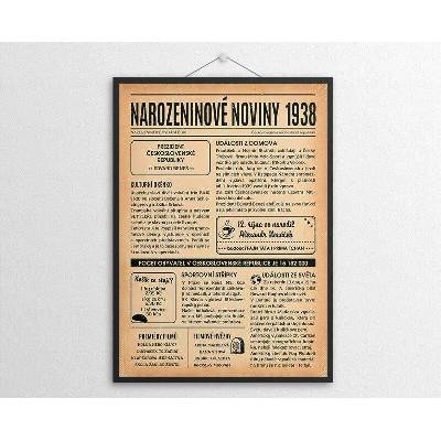 Narozeninové noviny 1938 - jednostranné