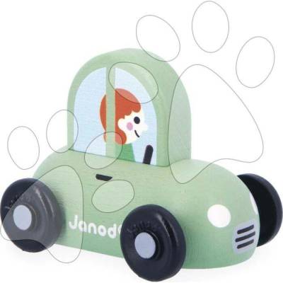 Janod Cross roads auto na tlačení Hatchback zelené J05913