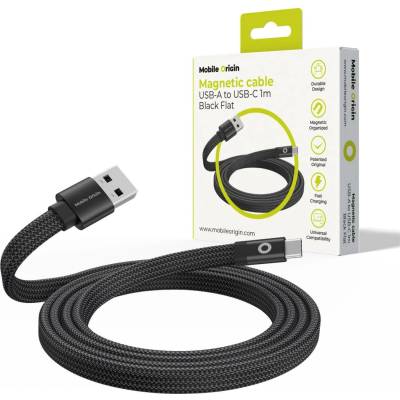 Mobile Origin MCF-USBA-1M-BLK USB A USB C USB 2.0 1m černý
