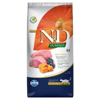 N&D Pumpkin CAT Neutered Lamb & Blueberry 5 kg