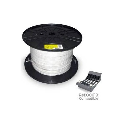 EDM Паралелен интерфейсен кабел EDM 28993 2000 m 2 X 0, 5 mm Бял