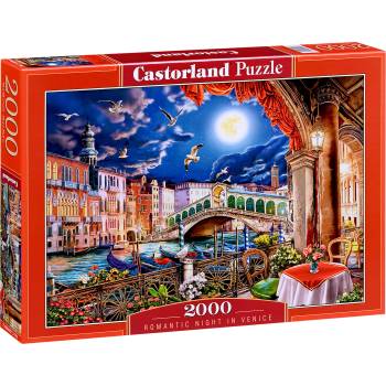 Castorland Пъзел Castorland от 2000 части - Романтична нощ във Венеция