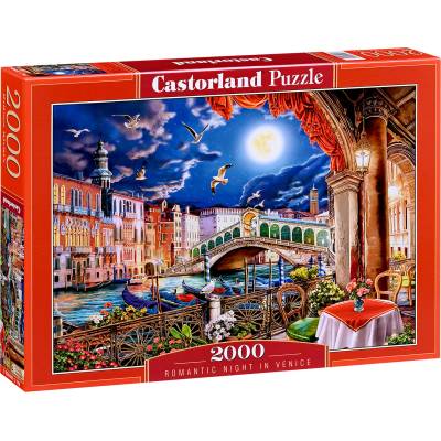Castorland Пъзел Castorland от 2000 части - Романтична нощ във Венеция