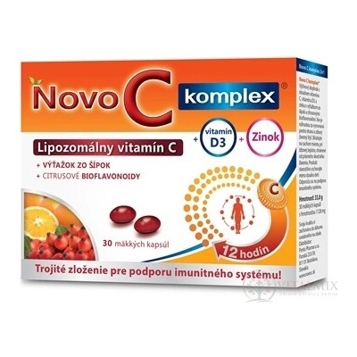 Novo C Komplex Lipozomálny vitamín C s vitamínom D3 a zinkom 30 kapsúl
