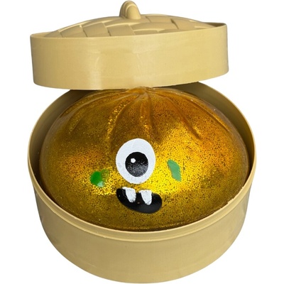 Squishy Dumpling MEGA XXL obří mačkací knedlíček 14 cm zlatá