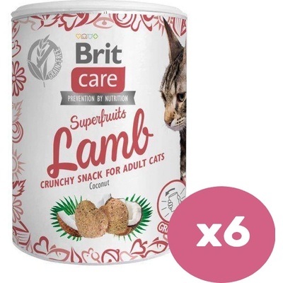 Brit Care Cat Snack Superfruits Lamb 6 x 100 g