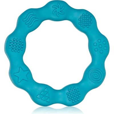 BabyOno Be Active Silicone Teether Ring гризалка Blue