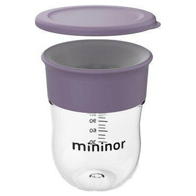 Mininor tréninkový hrneček 220 ml Willow Green Lilac Flower