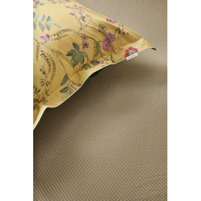 Pip Studio perkálové prostěradlo Twinkle Star žlutá-khaki 180x200