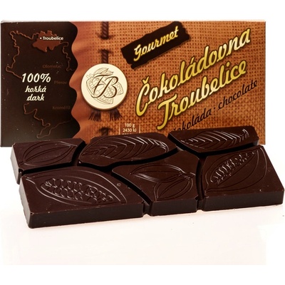Čokoládovna Troubelice hořká 100%, 45 g