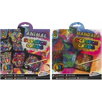 Škrabacie obrázky 6 ks