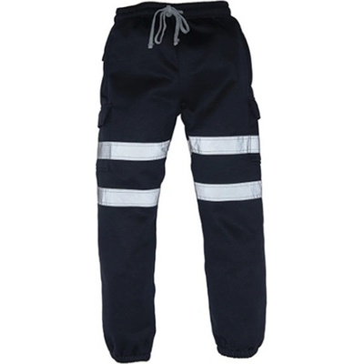 Yoko reflexní pracovní tepláky HV016T Navy
