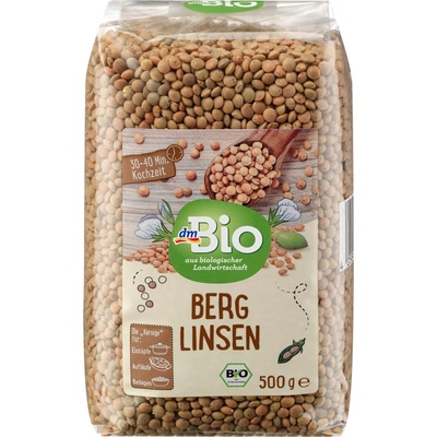 dmBio bio čočka horská neloupaná 500 g