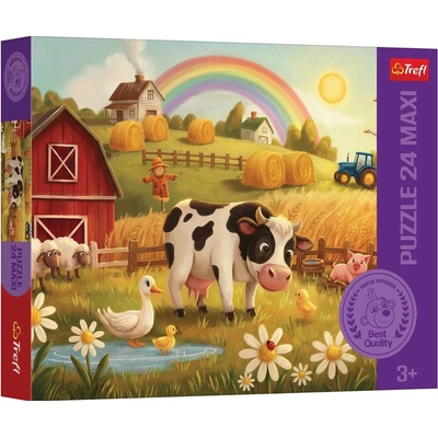 TREFL Kráva na farmě MAXI 24 dílků