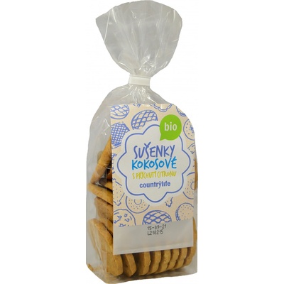 BIO COUNTRY LIFE Sušienky kokosové s príchuťou citrónu 175 g