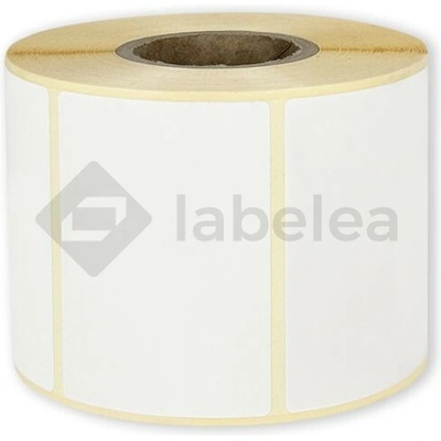 Labelea Samolepiace TERMO etikety 70x50 mm biele papierové, 1000 etikiet na rolke, Farba etikiet Biela, Vnútorný priemer dutinky 40 mm ETM070050W