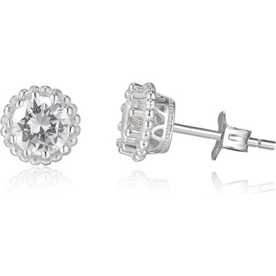 Silenti Jewelry Сребърни обеци "Привилегия" - Средни - 0.7см