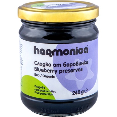 Harmonica Foods - Bio Bulgaria Borůvkový džem, 240g, Bio