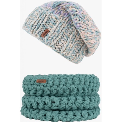 Doke Set pletená čepice a nákrčník mary light