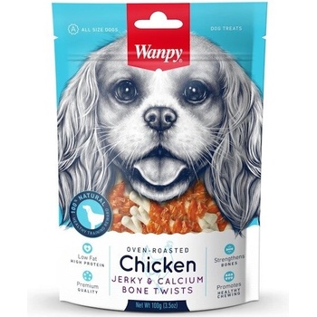 Wanpy Chicken Jerky & Calcium Bone премиум клас кокалчета с пиле 100gr