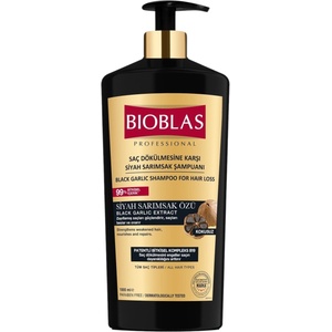Bioblas шампоан с черен чесън 1 литър с помпа - bioblas organi care