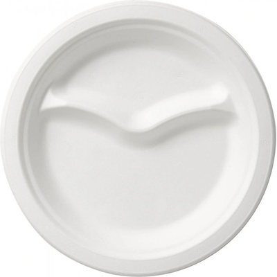 DUNI Plates fibre 22 cm bleached 2-dielna