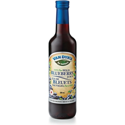 Van Dyks 100 % šťáva z divokých borůvek Vaccinium Angustifolium 0,5 l