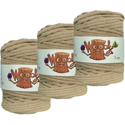 Woody Crafts 3x Woody 5 mm – Cappuccino (100m)