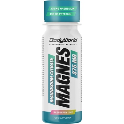 BodyWorld Magnesium Shot malina-limetka 80 ml