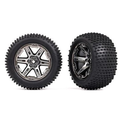 Traxxas колело 2.8", джанта RXT черно хромиран, гума Alias (2) (2WD задни)