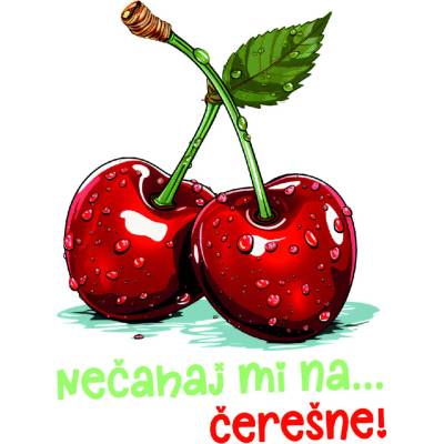 DTF nažehľovačka Nažehľovačka/DTF transfer Čerešne I Nálepka - výška: A5