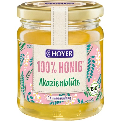 HOYER Bio akátový med sklenice 250 g