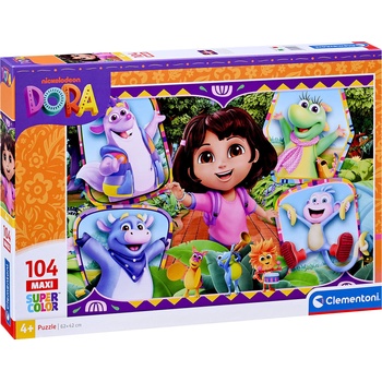 Clementoni Детски пъзел Clementoni от 104 части - Дора и приятели (25077)