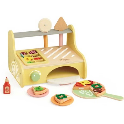 Classic World Дървена детска фурна за пици с аксесоари (cw50590)