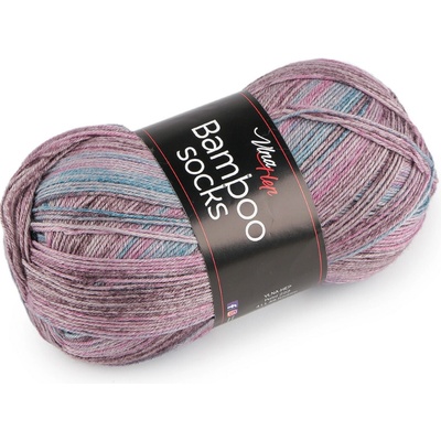 Pletací příze Bamboo Socks / ponožkovka 100 g fialová 1 ks