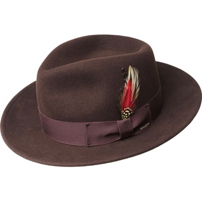 Bailey Cestovní nemačkavý vlněný klobouk Fedora LiteFelt hnědý