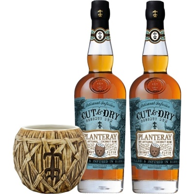 Planteray Cut & Dry + Planteray Coconut Mug 40%, (set 2 x 0.7 L)