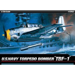 Academy Бомбардировач - торпеден самолет TBF-1 Avenger м. 1/72 (12452)
