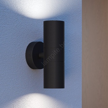 EGLO 902038 - Външно стенно осветително тяло TOMELLOSO 2xGU10/28W/230V IP44 черно (EG902038)