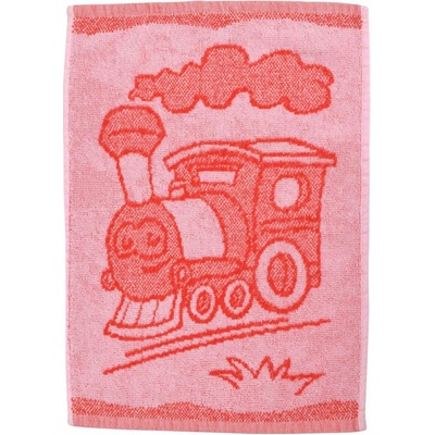Profod Dětský uterák Train 30x50 cm red