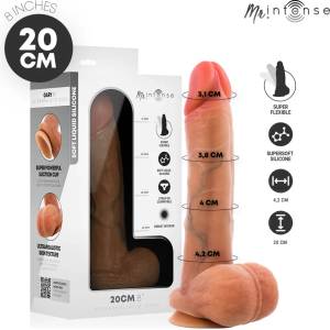  Реалистично дилдо с вендуза, мек силикон и тестиси, 20см. - Mr Intense Gary (D-245160)