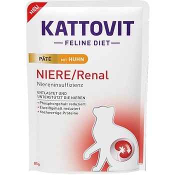 KATTOVIT Пате Нирки / Ренал обички пакетче пиле 85 г