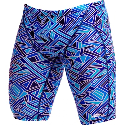 Funky Trunks Мъжки бански слипове Funky Trunks Training Jammers Swim brief - Blue Bits - размер 8 (EU) (050-2125-1216)