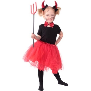 Rappa Детски костюм tutu комплект дяволица