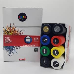 uni Декоративен маркер, 15 мм, изрязан, UNI "Posca PC-17K, 8 различни цвята 2UPC17K8DB (2UPC17K8DB)