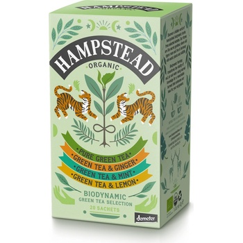Hampstead Tea London BIO Výber zelených čajov 20 vrecúšok